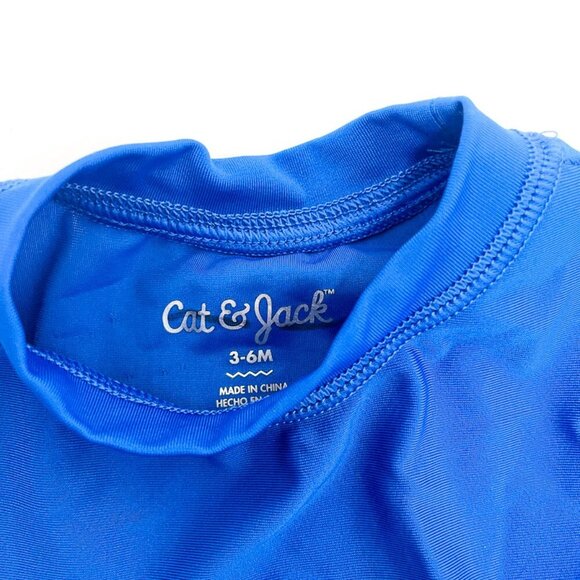 Bundle of Cat & Jack Infant Baby Rash Guards Swim Shirts Long Sleeve 3-6 months - Picture 5 of 5